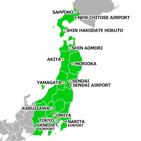 Japan Rail East - South Hokkaido Area Pass Flex 6 days